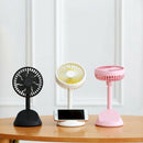 Creative Mini Usb Charging Mobile Phone Bracket Small Fan 180 Degree Rotati