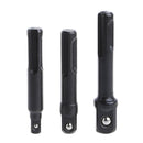 3 Pcs SDS Plus Drill Socket Driver 1/4" / 3/8" 1/2" Chuck Adaptor