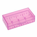 Battery Storage Case Holder/Organizer for 18650 or CR123A Battery Purple