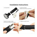 High Powered UV Lamp Black Light Ultra Violet Flashlight 395nm 5W 100LED