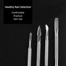 4Pcs Cuticle Pusher Nail Dead Hard Skin Callus Trimmer Remover Cleaner Set