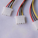 4 Pin IDE 1-to-3 Molex IDE Power Supply Y Splitter Z4X2 Exentsion HOT Cable Q8Y0