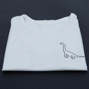 dinosaur Women tshirt Casual Cotton Hipster Funny t shirt For Lady,white M
