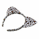 Leopard Print Set Ears Tail Bow Tie Bowtie Fancy Dress Outfit Coat L5S4