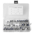 125pcs 304 Stainless Steel Hexagon Lock Nuts Nylon Insert Self Locking Nuts