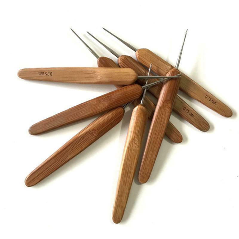 Hair Extension Needle Crochet Hook Braid Tie Weaving Knitting Pulling Wig Tools