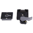 Black Camera 323 Quick Release Adapter for Manfrotto 200PL-14 Compat Plate Kits