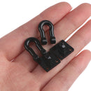2Pcs/pair RC Car Metal Trailer Shackle Rescue Tow Hook for 1/10 RC Crawler JR