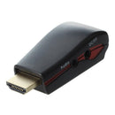 Mini Adapter Converter HDMI Male to VGA Video Audio Black