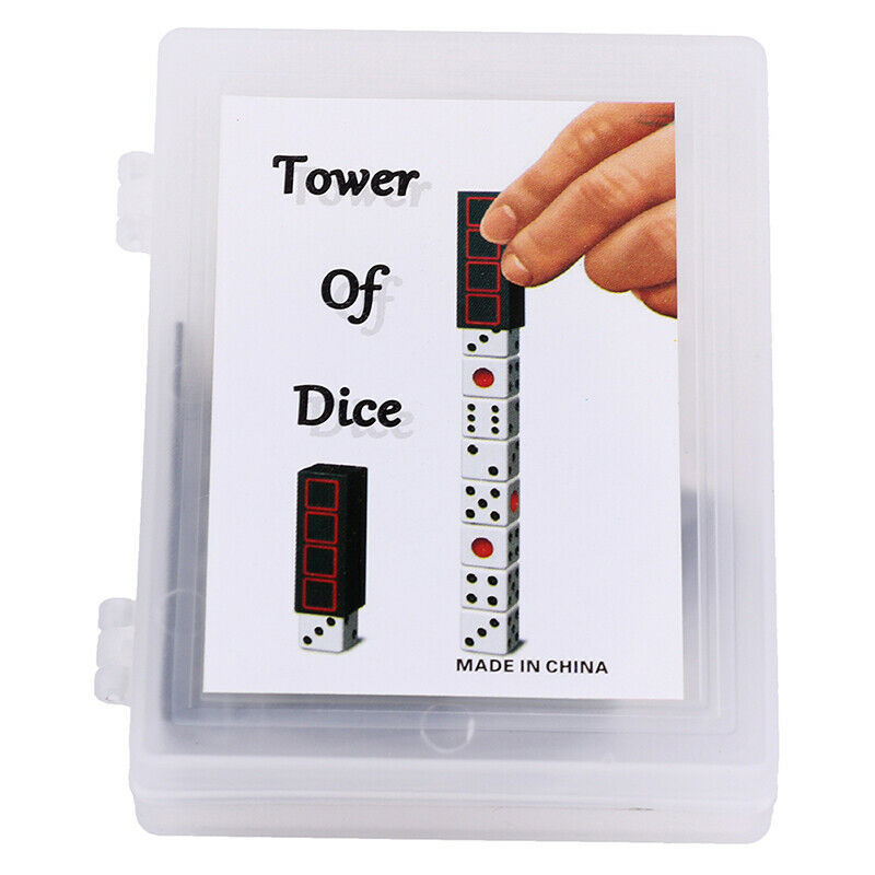 Tower of Dice Magic Tricks Dice Increase Close Up Stage Magic Props Tol Ew
