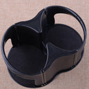 Car Water Cup Holder Cover Insert Carbon Fiber Center Console Drinking Bottle