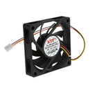 Internal 12V 3 Pin CPU Fan Cooler Fan for PC 70x70x15mm J1A1