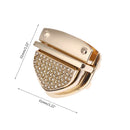 DIY Metal Clasp Turn Locks Twist Lock for Handbag Shoulder Bag Purse Hardware