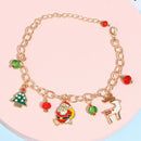 Christmas Charm Bracelet Santa Claus Xmas Tree Pendant Xmas OrnamentsBDSE