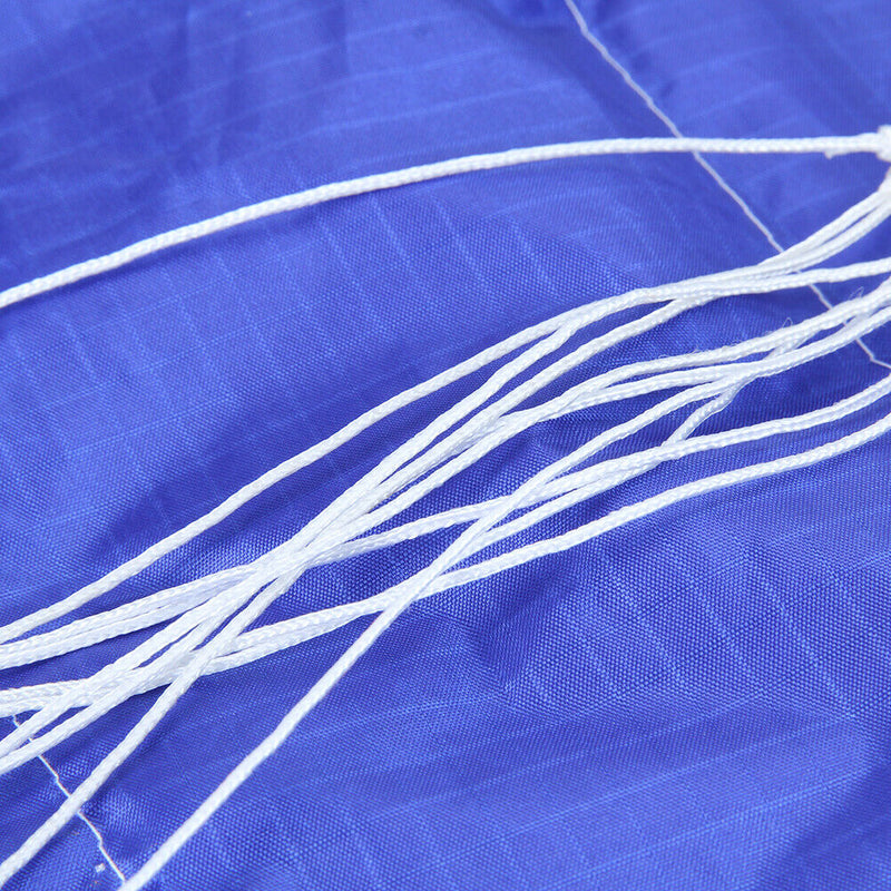 Dual Line Stunt Parafoil Parachute Rainbow Sports Beach Kite (Blue)