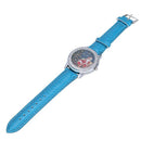 ZhouLianFa Women Blue Artificial Leather Christmas Father Tree Rhinestone Q P5H3