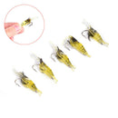 5Pcs Soft  Lures Bait Shrimp Fishing Simulation Prawn Saltwater Hooks Suppli_