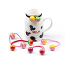 Striped Ball Elastic Rope  Hair Ties Ponytail Holder Head Band Hairbands  OZ