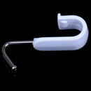 7Pcs Rotated White Storage Organizer Stainless Steel Hook Rack S Shape Hang Ew