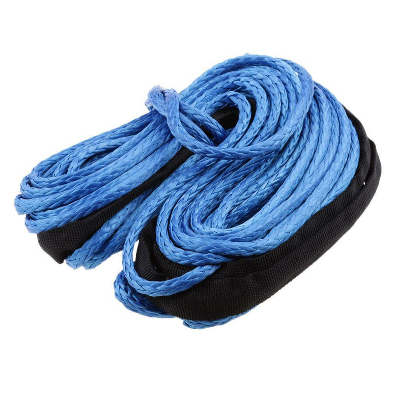 1/4'' x 50' 4000LBs Synthetic Winch Line Cable Rope with Sheath ATV UTV