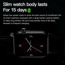 Fashion Smart watch IP68 Waterproof Full Touch Screen Wristwatch Black