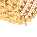 3 Pieces Iron Craft Pineapple Shape Pendant Ceiling Lamp Shade Golden
