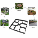 DIY Garden Pavement Concrete Stepping Stone Mold Garden Lawn Pathmate Stone F6T7