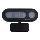 Car Interior Digital Display Thermometer Voltmeter Calendar LED Clock Black