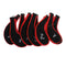 Neoprene Long Sleeve Zipper Golf Club Iron Putter Head Cover Black+Red