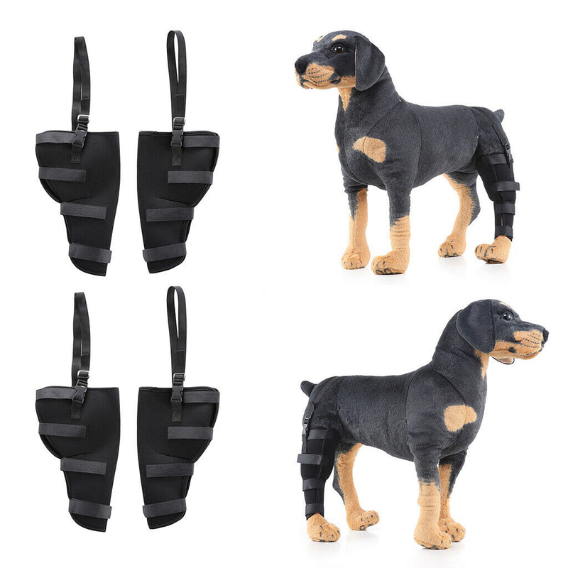 4 x Supportive Dog Canine Rear Leg Hock Joint Wrap Protects Wounds Heal
