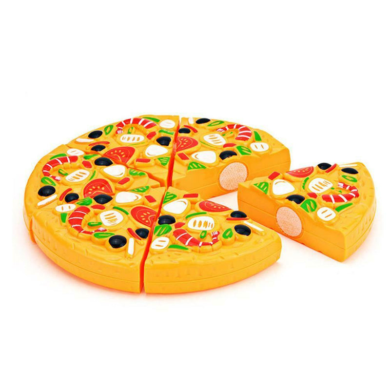 9pcs Kids Pizza Slices Toppings Food Dinner Kitchen Pretend Play Toys Set
