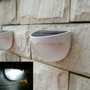 2018Waterproof 6 LED Solar Power Light Sensor Wall Light Outdoor Garden Fen