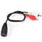 5PIN DIN FEMALE SOCKET to 2x RCA PHONO MALE PLUGS AMP AUDIO ADAPTER CABLE30cm 3C