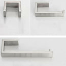 3 Piece Bathroom Accessories Set - Towel Ring, Toilet Paper Holder, Coat Ho