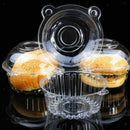 100Pcs Cup A Cake Clear Pod Muffin Container