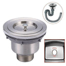 Kitchen Stainless Steel Sink Drain Strainer Basket Shower F3D3 Stopper N5W2