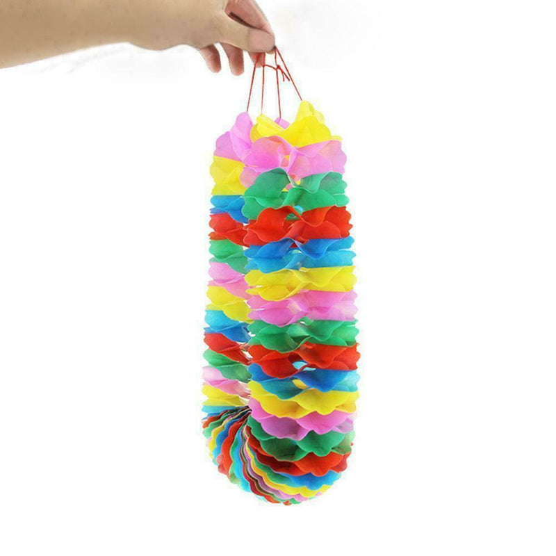 Paper Pull Flower Garland Props Toys For Kids Baby Fun Game P7O2