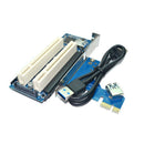 Desktop Pci-Express Pci-E To Pci Adapter Card Pcie To Dual Pci Slot Expansi I8O4