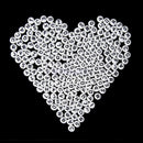 200pcs Lot Mini Acrylic Alphabet Letter Coin Round Beads- Q2Y4 Flat Loose S N4G8