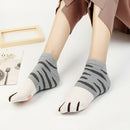 Women's Cute Kitty Cat Paws Socks With Paw Pattern On Toes, Crew 4 Pair Set J2B5