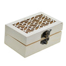 3pcs Natural Unfinished Wood Rectangle Wooden Jewelry Gift Box Storage Case