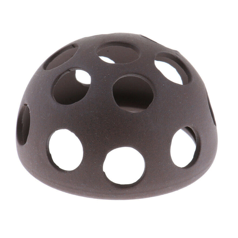 Crockery Dodge Hide Cave for Aquarium Reptile Tank Decoration Half Ball