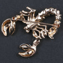 Decorative Rhinestone Garment Jewelry Brooch Pin Bridal Wedding Alloy Anima I1G1