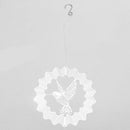 Outdoor Stainless Mirror Motor Rotate Bell Wind Chime Crystal Ball Hanging Decor