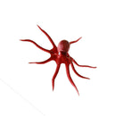 Artificial Silicone Glowing Effect Octopus Aquarium Fish Tank Decor Brown S