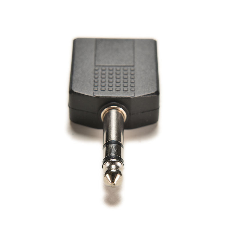 1/4" Stereo Plug Adapter to 2-way 6.35mm Stereo Jack Headphone Y Splitter JKSPTO