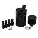 Portable Aluminum Alloy Cylinder Car Oil Catch Can/Reservoir Tank Baffled with 1