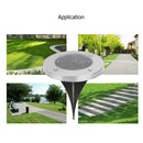 Outdoor Waterproof 64 LED Walkway Solar Garden Lawn Lights Lamp (Blue) A