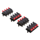 4x 8 Way 2 Row Push Release Connector Plate Stereo Speaker Terminal