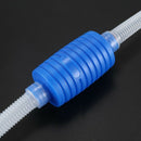 Aquarium Water Change Clean Gravel Siphon Pump Vacuum Pipe, Clear/Blue